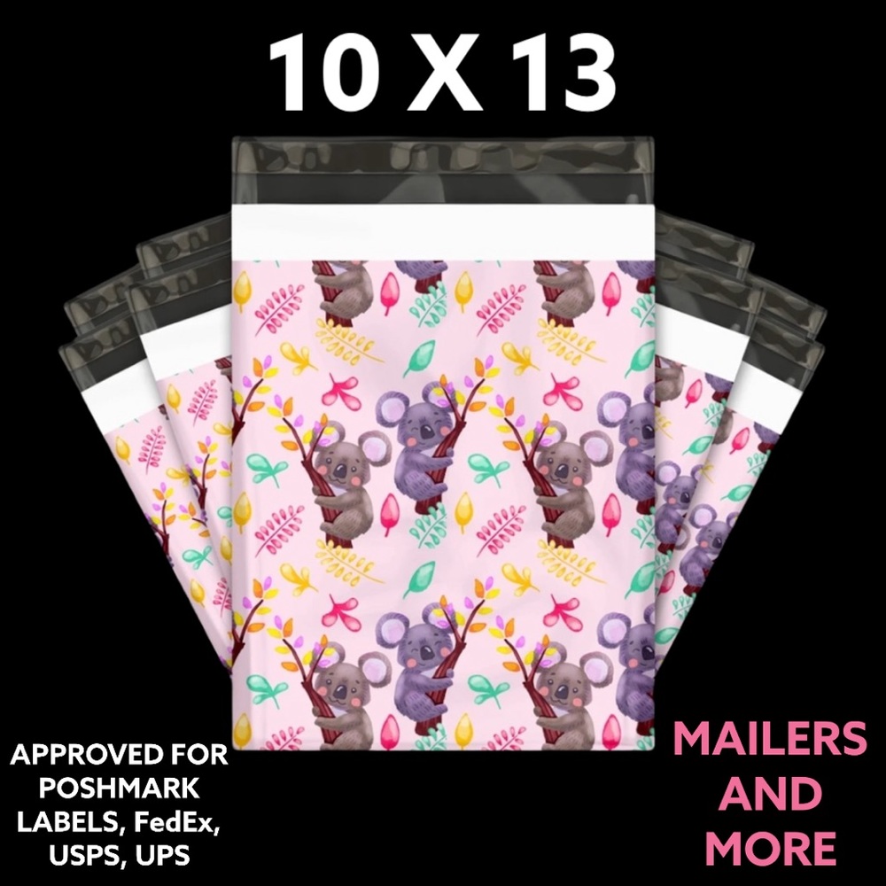 50 10X13 Koala Bears Poly Mailers Shipping Envelope Bags PRICE IS FIRM CLEARANCE - Picture 6 of 8